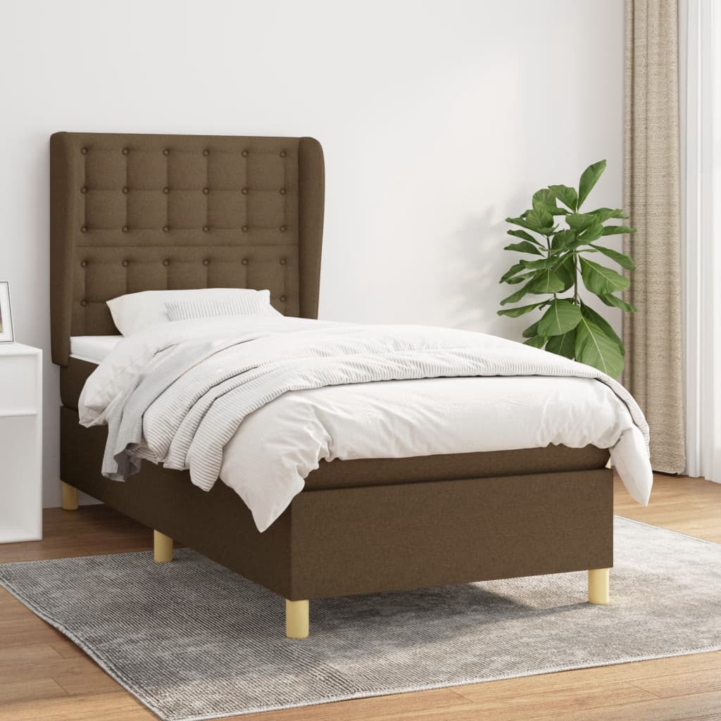 Lit adulte Lit adolescent Lit simple 90 x 200 cm avec sommier à lattes, design antidérapant, en
