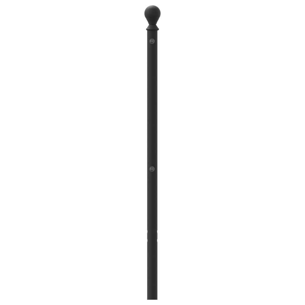 Cabeceira de metal preta 140 cm - 4