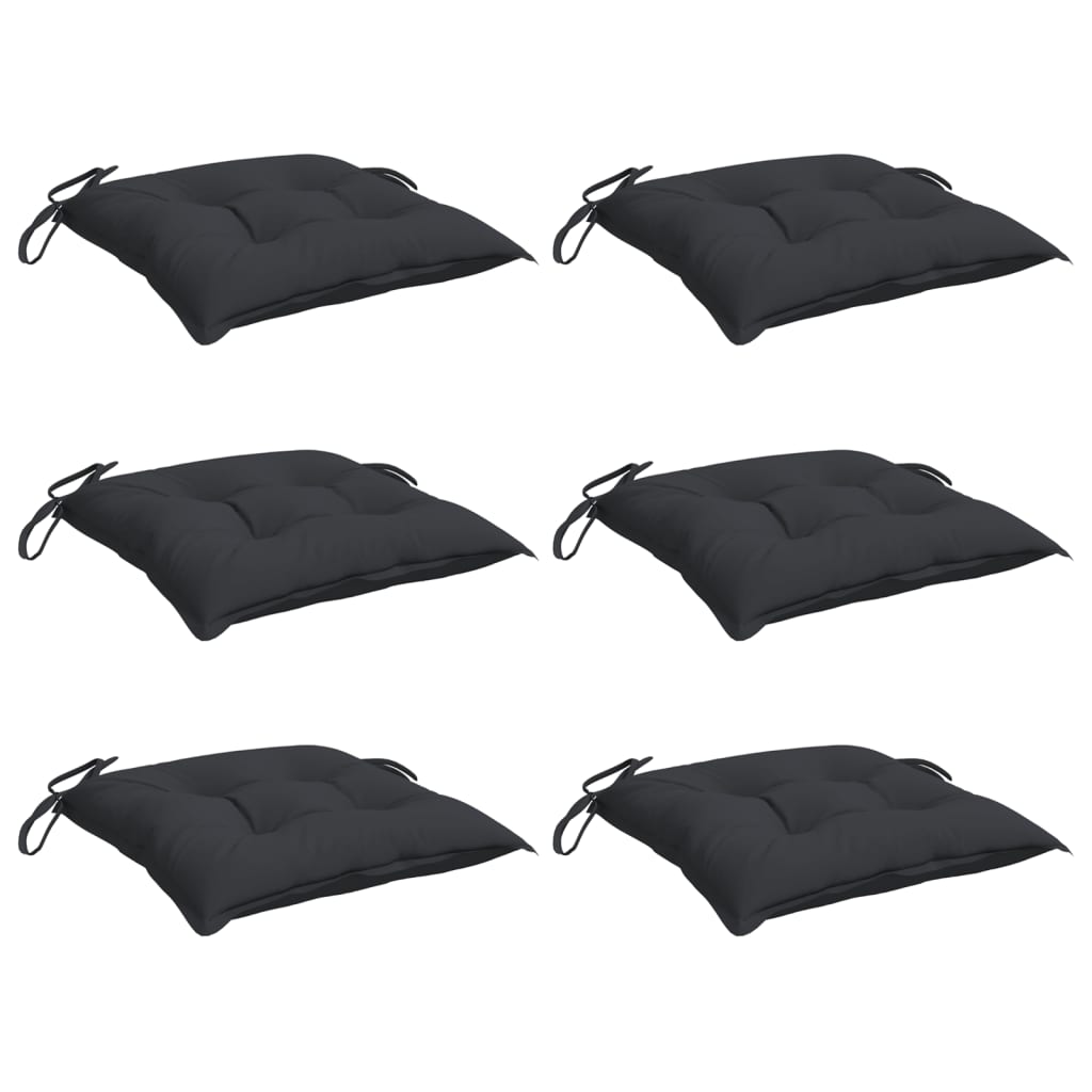Maison Exclusive - Coussins de palette lot de 6 noir 50x50x7 cm tissu oxford - 3
