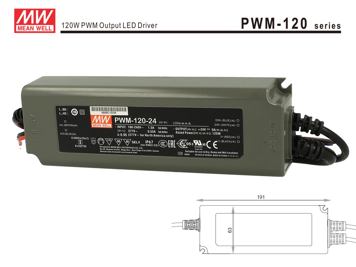 Alimentatore LED MeanWell LCM-60 Dimmerabile 0-10V/PWM - Corrente Costante - Foto 8