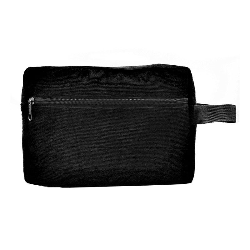 HEKOBAG - 2 Pcs Trousse De Toilette Voyage En Velours Côtelé - Pochette Maquillage Portable Pour Femme
