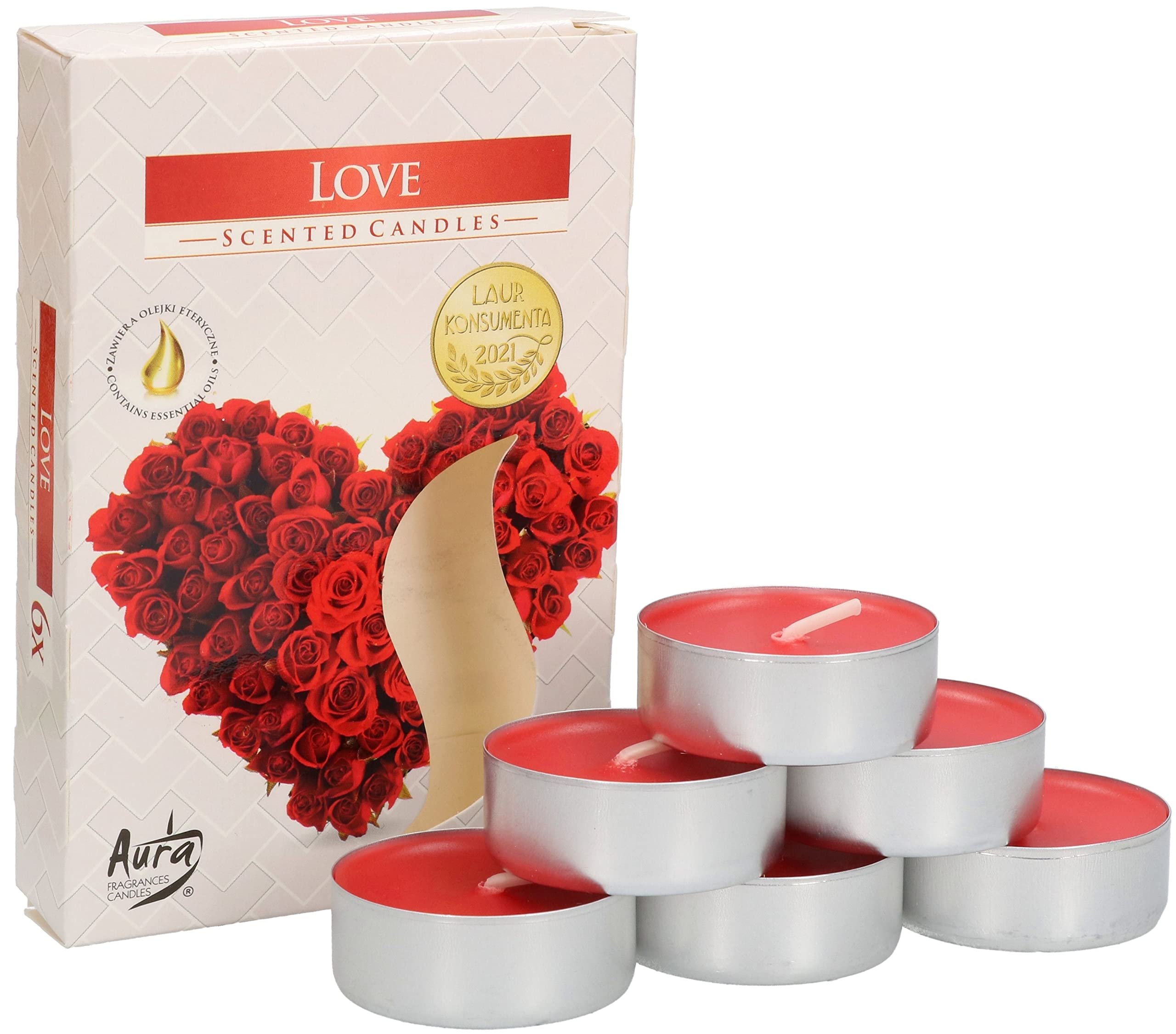 6x tealight podgrzewacze świeczki zapachowe wkład - KOTARBAU