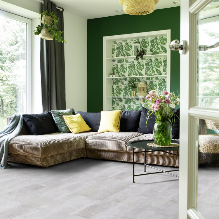 Dalle de sol PVC clipsable effet béton gotha clear GERFLOR Senso Clic - 4