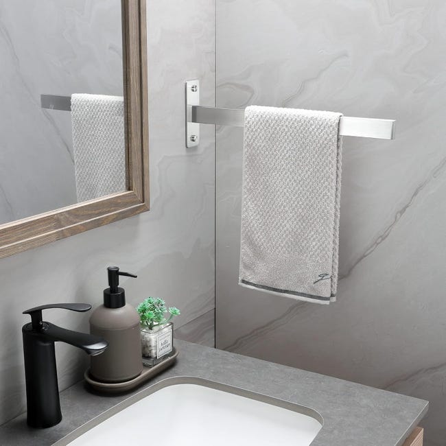Candora® - mensola e porta asciugamani da parete in acciaio inox Candora® - mensola e porta asciugamani da parete in acciaio inox