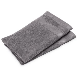 Lot De 6 Serviettes Invité Éponge Spa 30x50 Cm 400g/m² Ardoise - 100% Coton