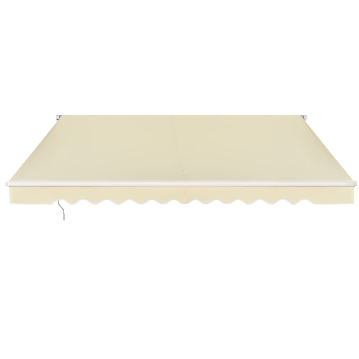 Toldos exterior terraza retractil plegable, toldo para ventana de metal y poliéster, multifuncional toldos exterior con manivela, impermeable adecuado