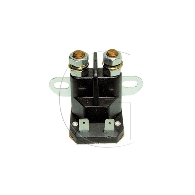 Relais De Démarreur Solénoïde Universel 4 Bornes - Fixation Latérale - Branchement 7,95 Mm - Pour Motoculture Et Autres