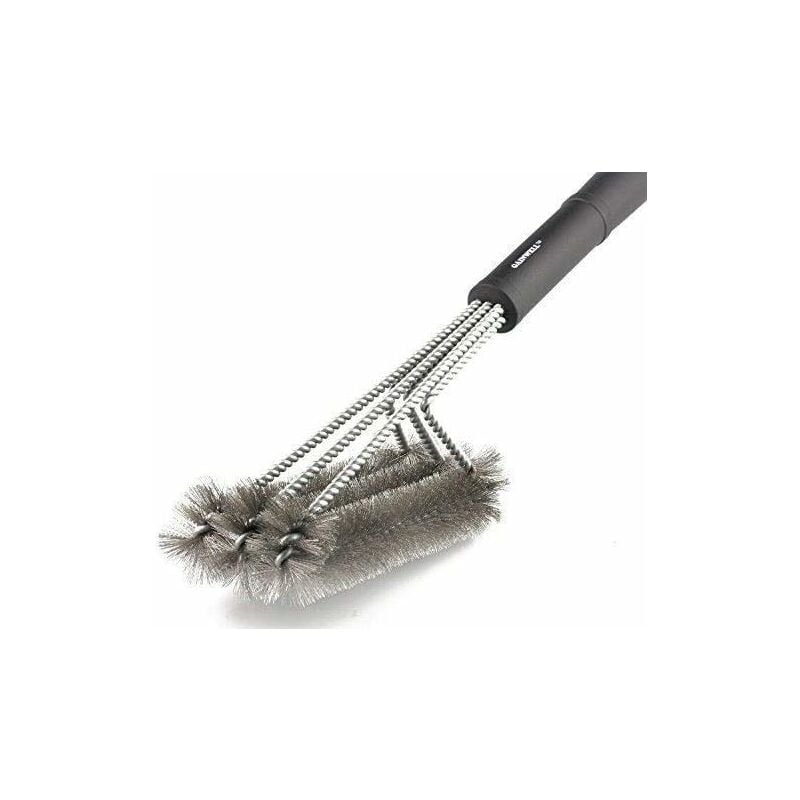 Szczotka do czyszczenia grilla - 3 w 1 Bardzo wytrzymała - Włosie ze stali nierdzewnej do szybkiego i skutecznego czyszczenia wszystkich rusztów