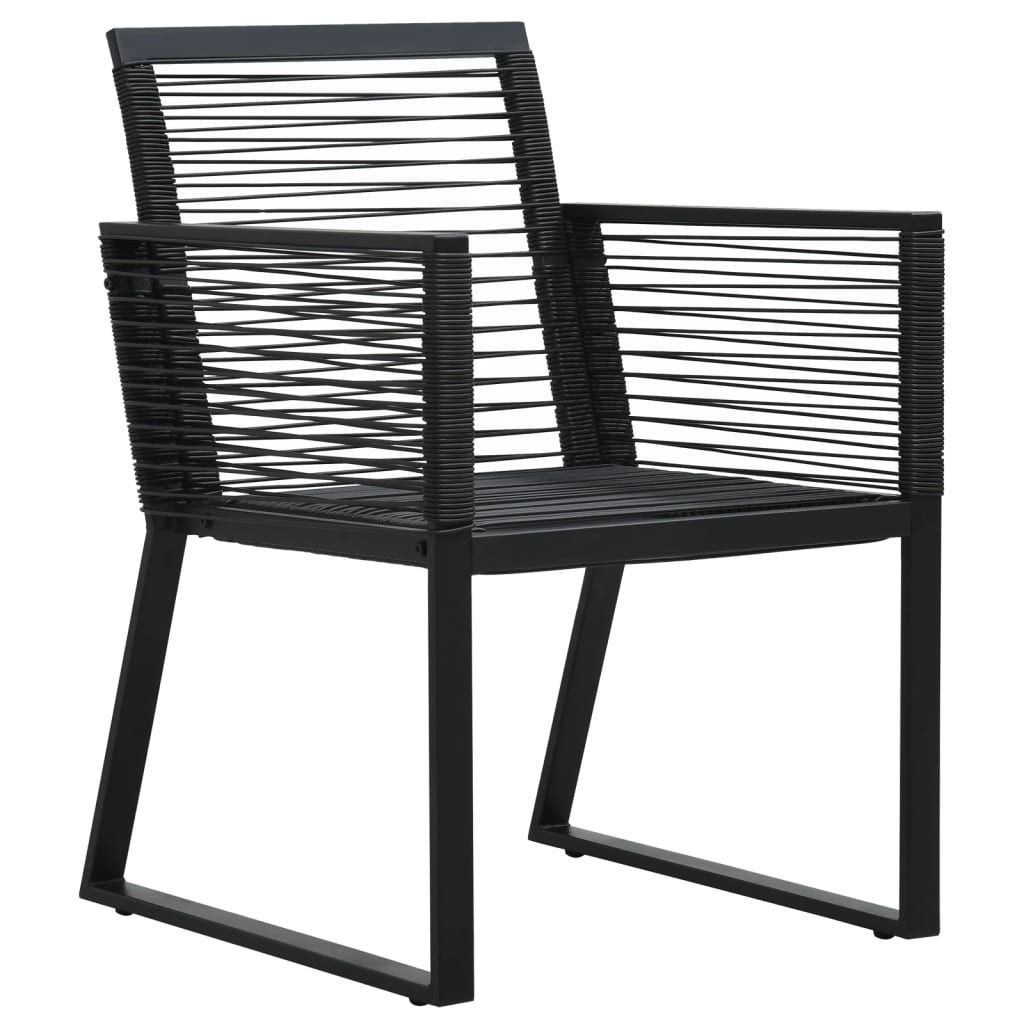 Maison Exclusive - Set da Pranzo da Giardino 7 pz Nero in Rattan PVC - 5