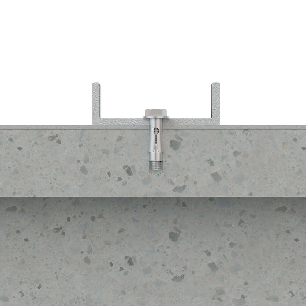 Cheville anti-rotation pour charges moyennes - Vis tête hexagonale 8.8 - Zinguée - Homologué ATE Option 7 M6 x 60 Ø8 - Boite de 200 - 2