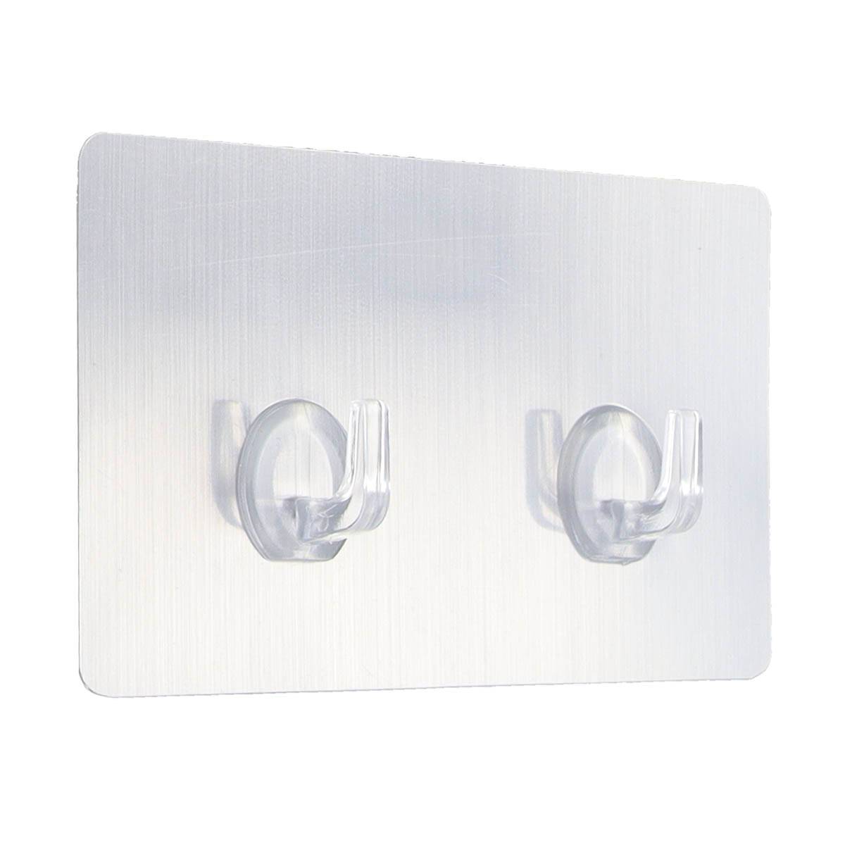 Haceka 415118 IXI Gancio Doppio In Acciaio Inox Spazzolato – Design Industriale, Antiruggine