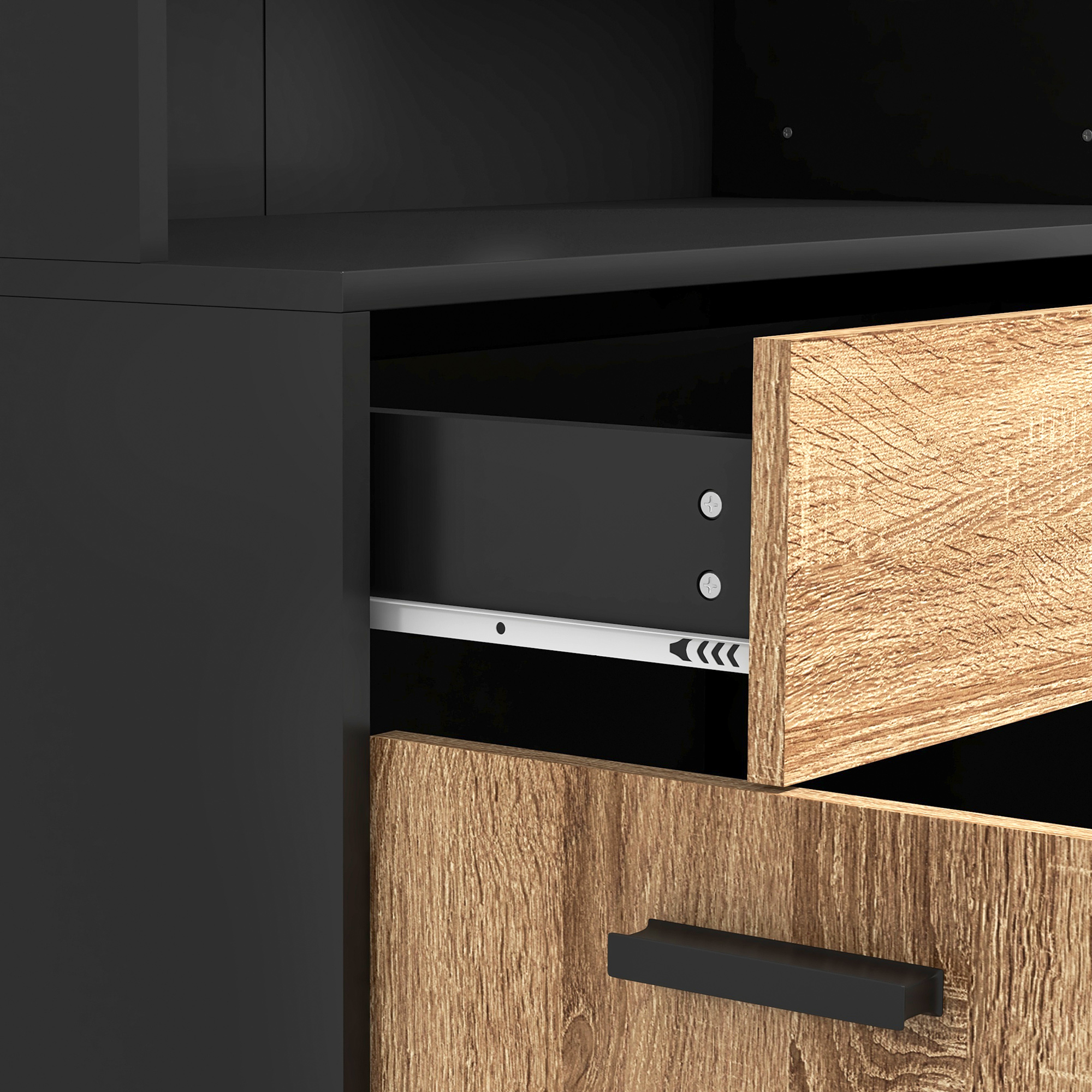 Armoire de cuisine panneau de particules HOMCOM - 8