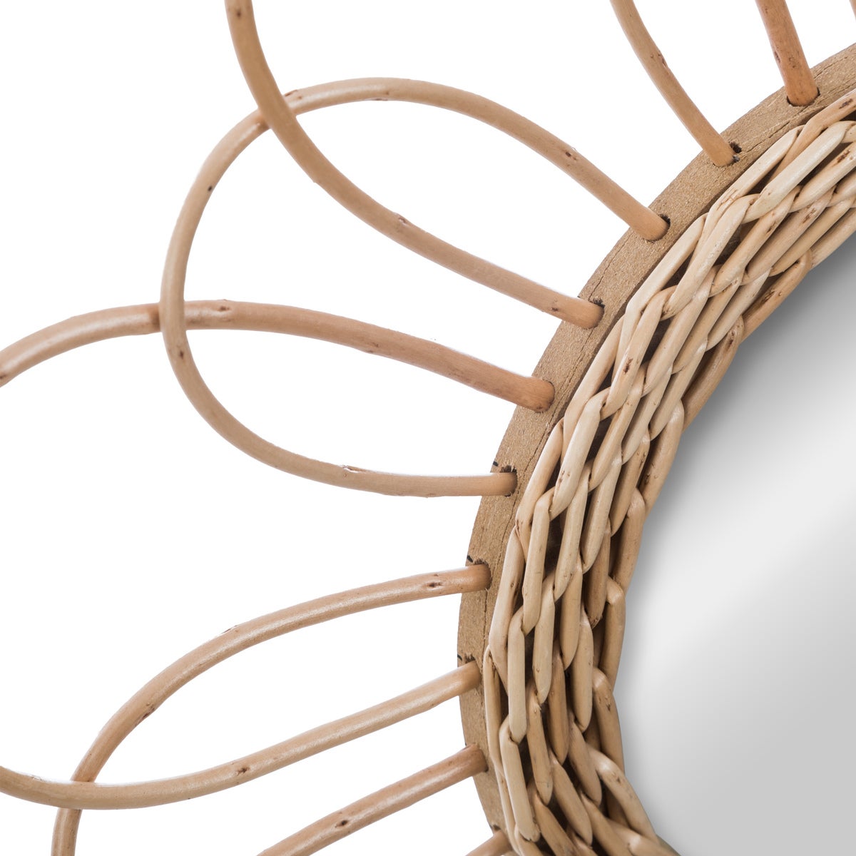 Atmosphera - Specchio in rattan 