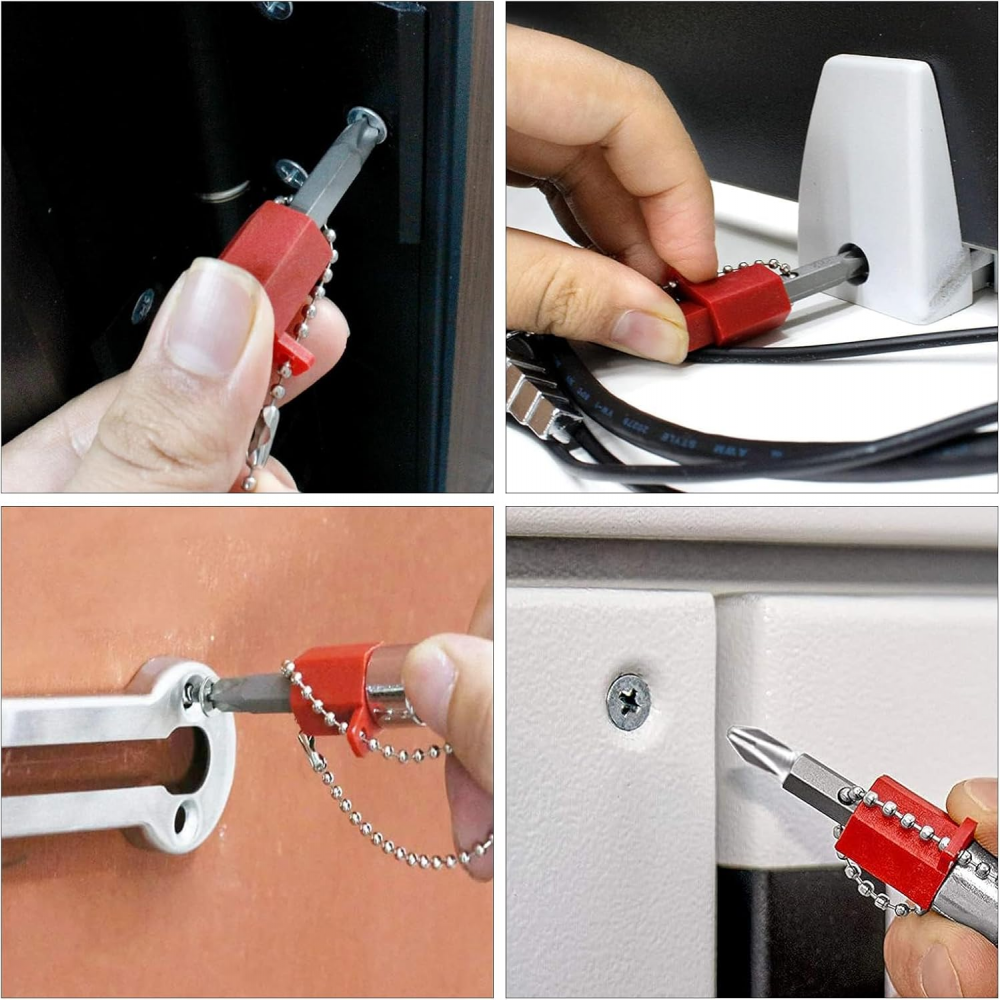 Lot de 3 Clés pour armoire électrique - Clé universelle à 4 voies - lé pour armoires de compteurs de gaz, d'électricité et d'eau - 8