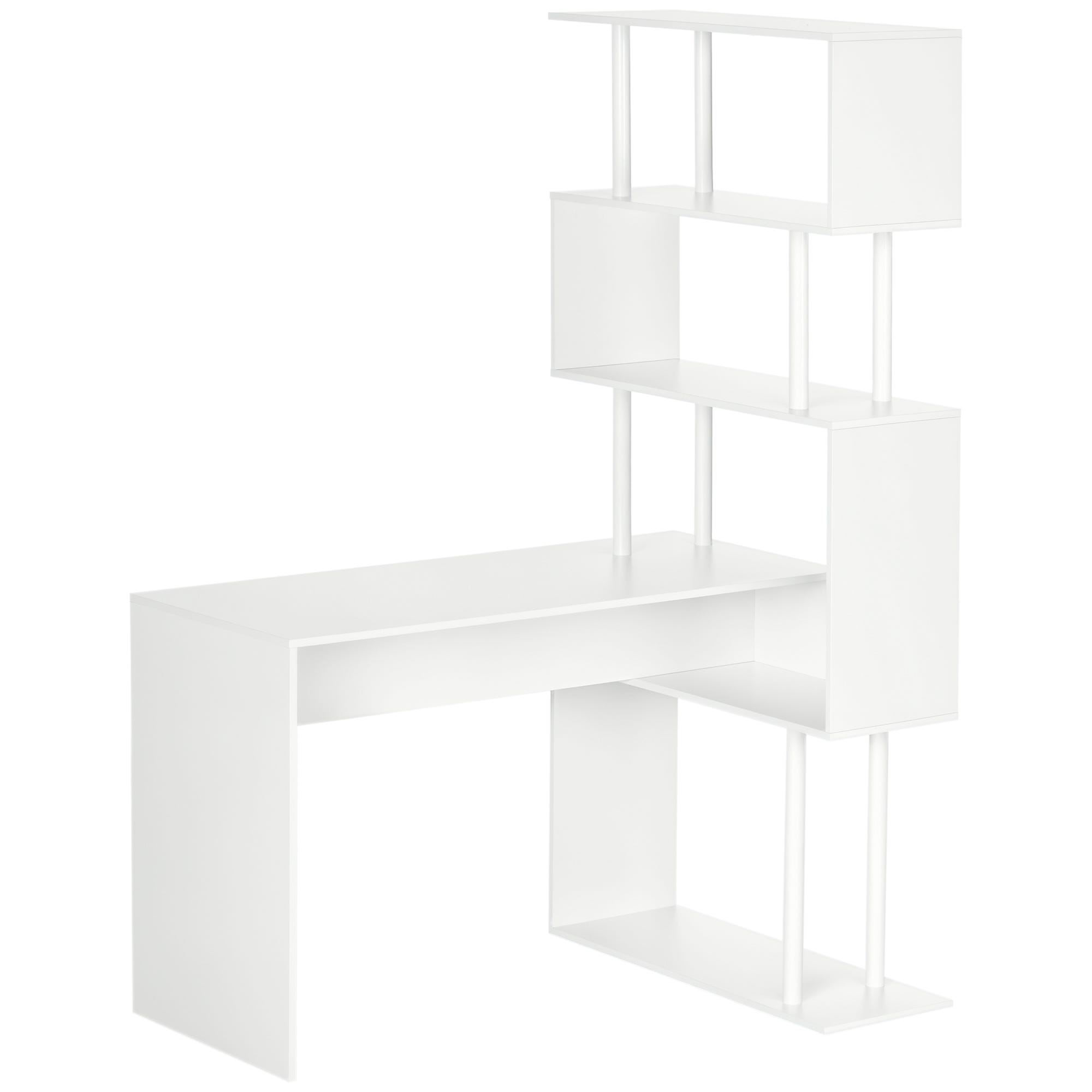 Bestier Bureau d'ordinateur d'angle réversible en forme de L 241,8 cm ou table Bestier Bureau d'ordinateur d'angle réversible en forme de L 241,8 cm ou table