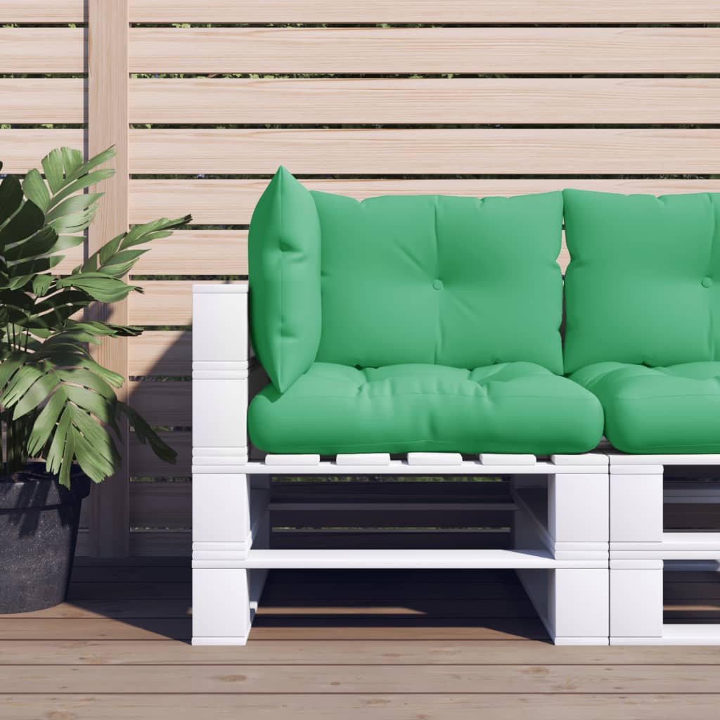 Maison exclusive - cojines para palets 3 unidades tela verde