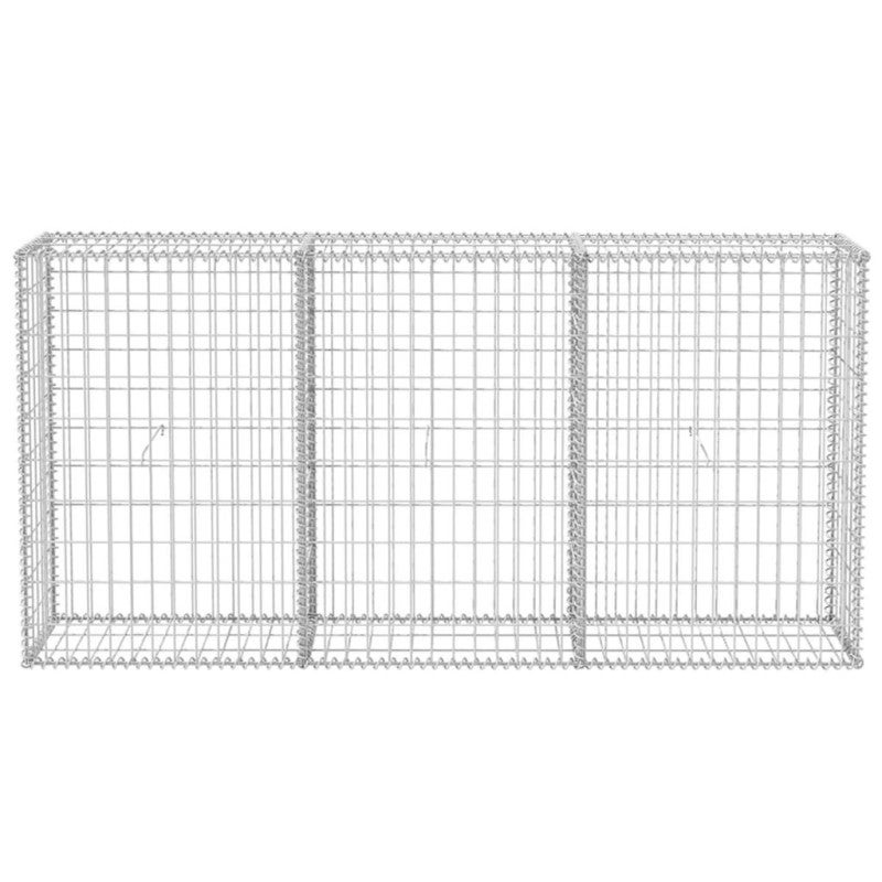 Cesta de muro de gaviones acero galvanizado 200x30x100 cm vidaXL - 2