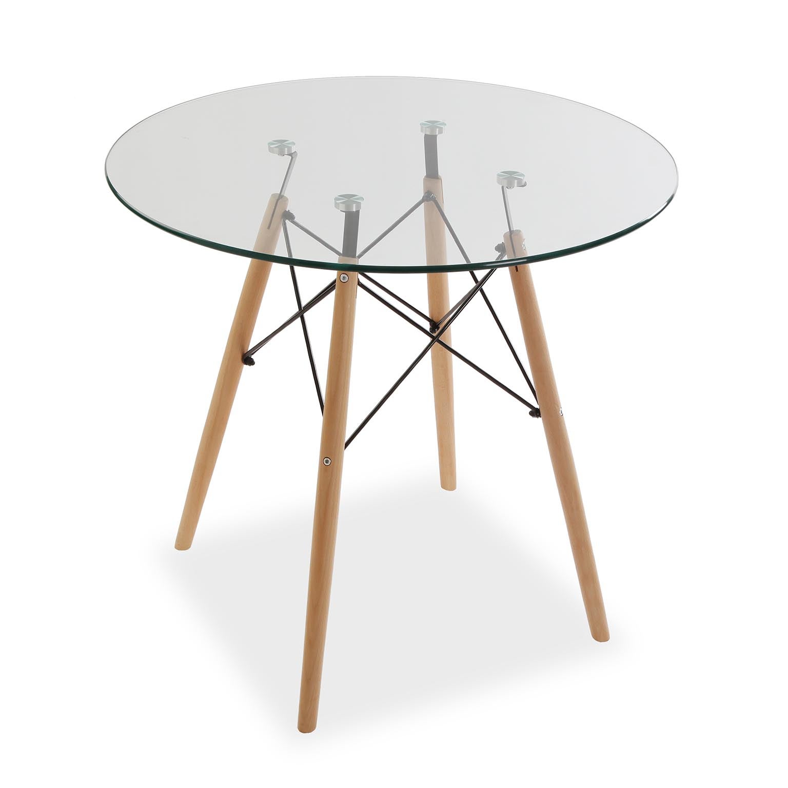 Versa Priya Table ronde pour jardin, balcon ou terrasse, table d ...