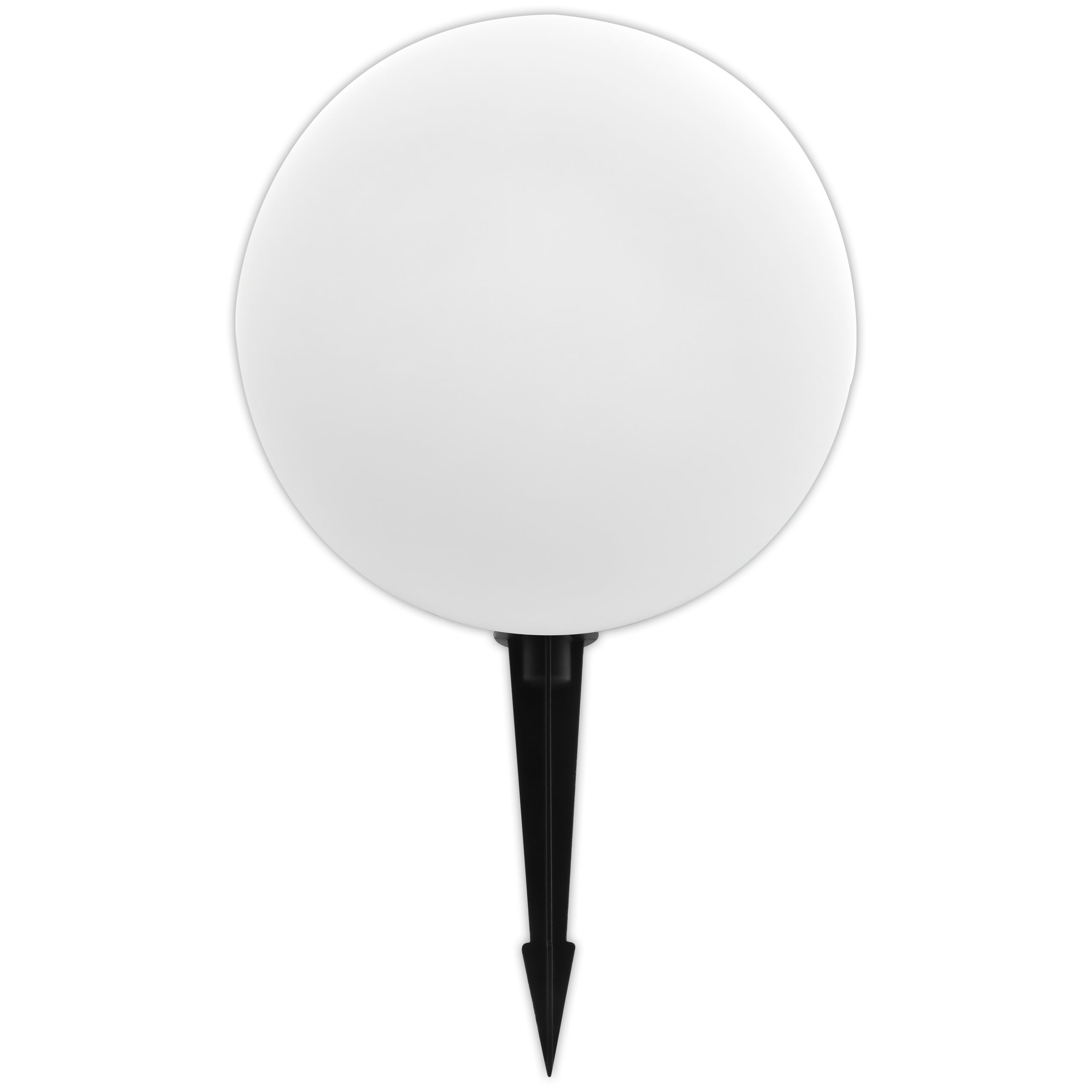 Lampa LED ogrodowa kula solarna RGB z pilotem 2W 30cm IP65 USB biała MasterLED