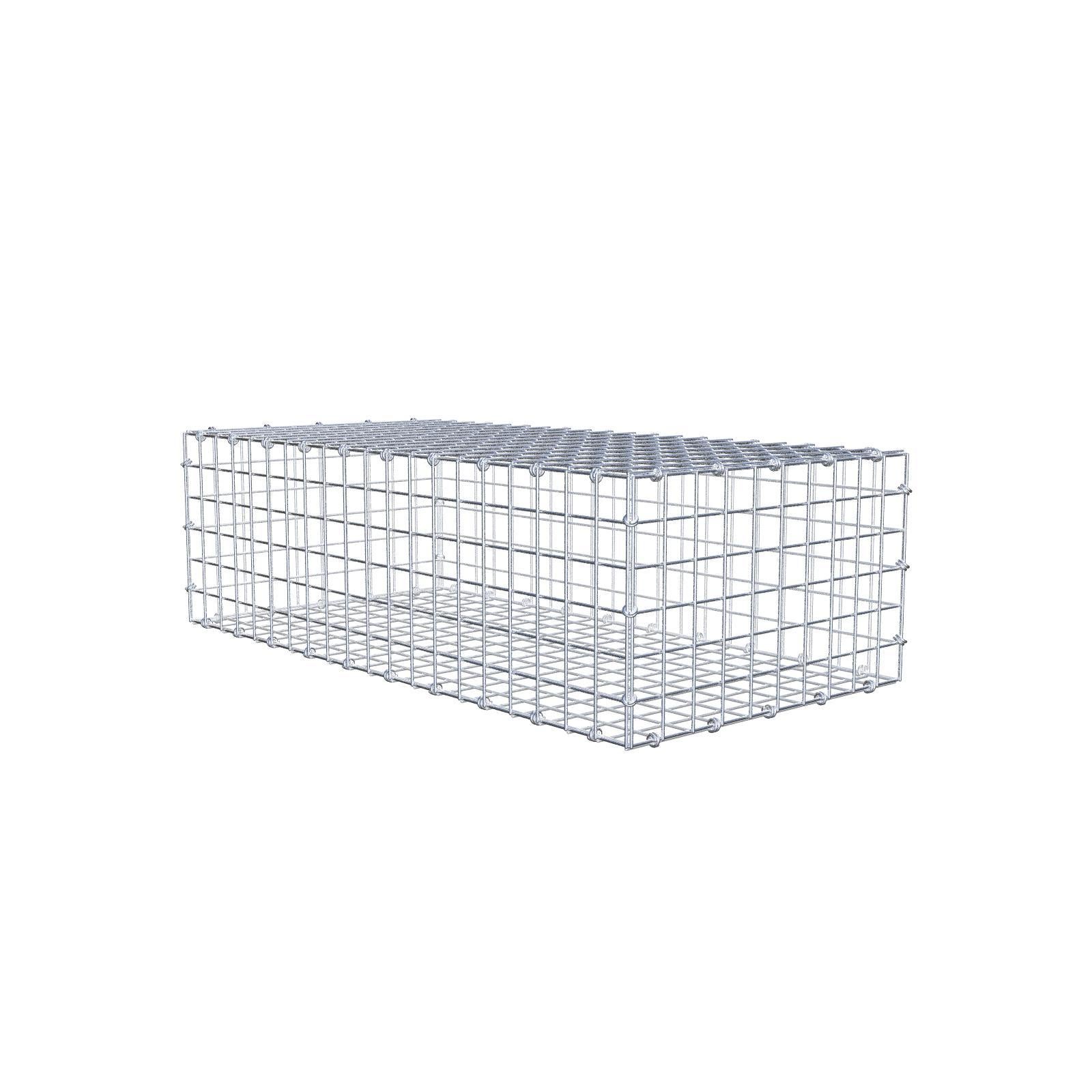 Gabion 100 cm x 30 cm x 50 cm (dł. x wys. x gł.), rozmiar oczek 5 x 5 cm, pierścień spiralny