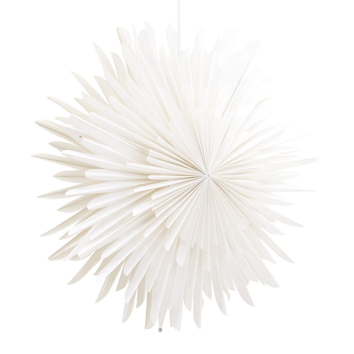 Sälen gwiazda bożonarodzeniowa z światłem papier Ø46 cm wisząca biała.
