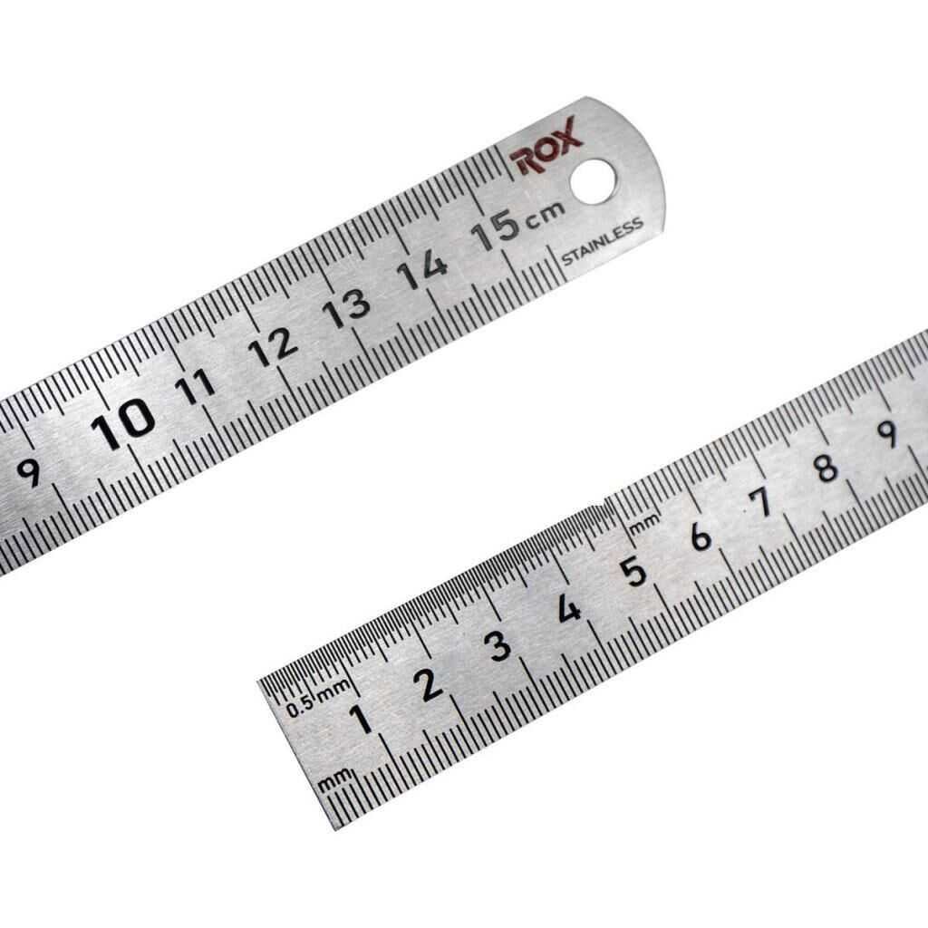 Rigla dubla din otel ROX Wood 153ROX0198, 150 mm