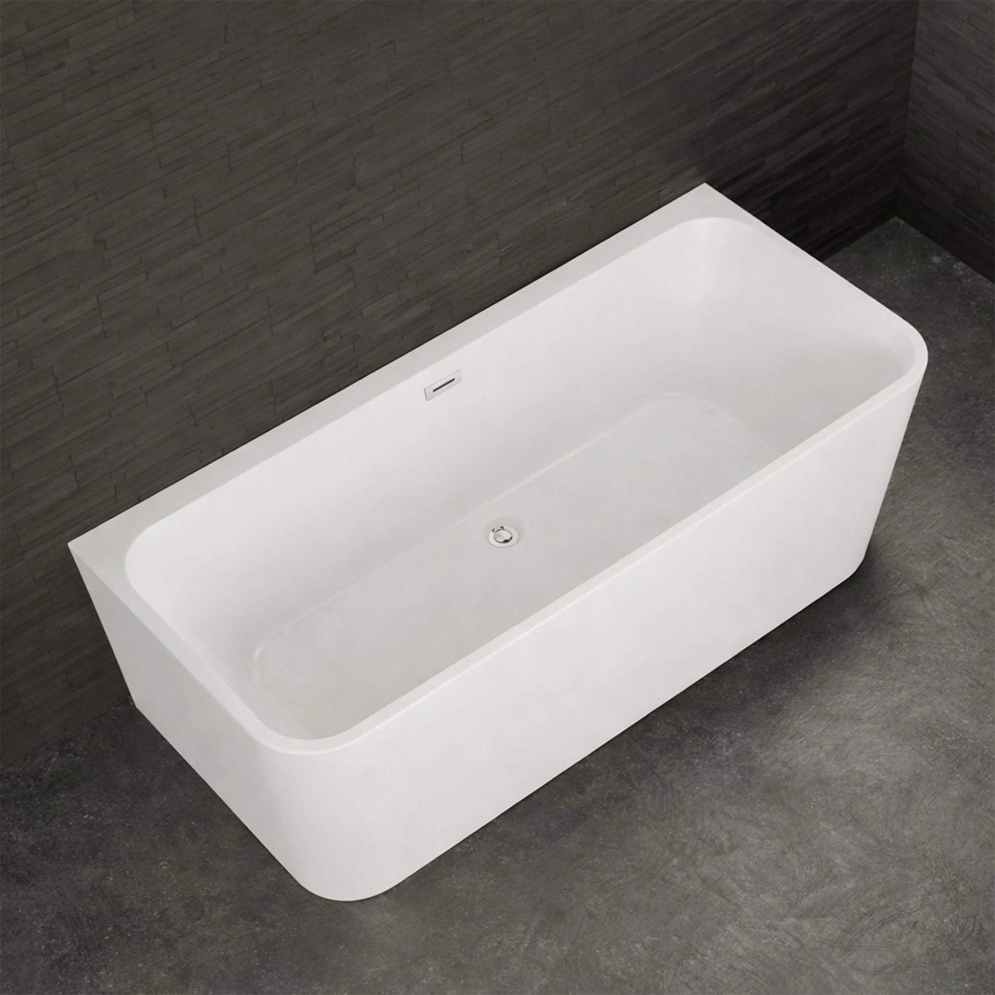 Bundle Mint 160 blanche + robinetterie Infinite chromée 160 x75 x57 cm, by SPALINA - 5
