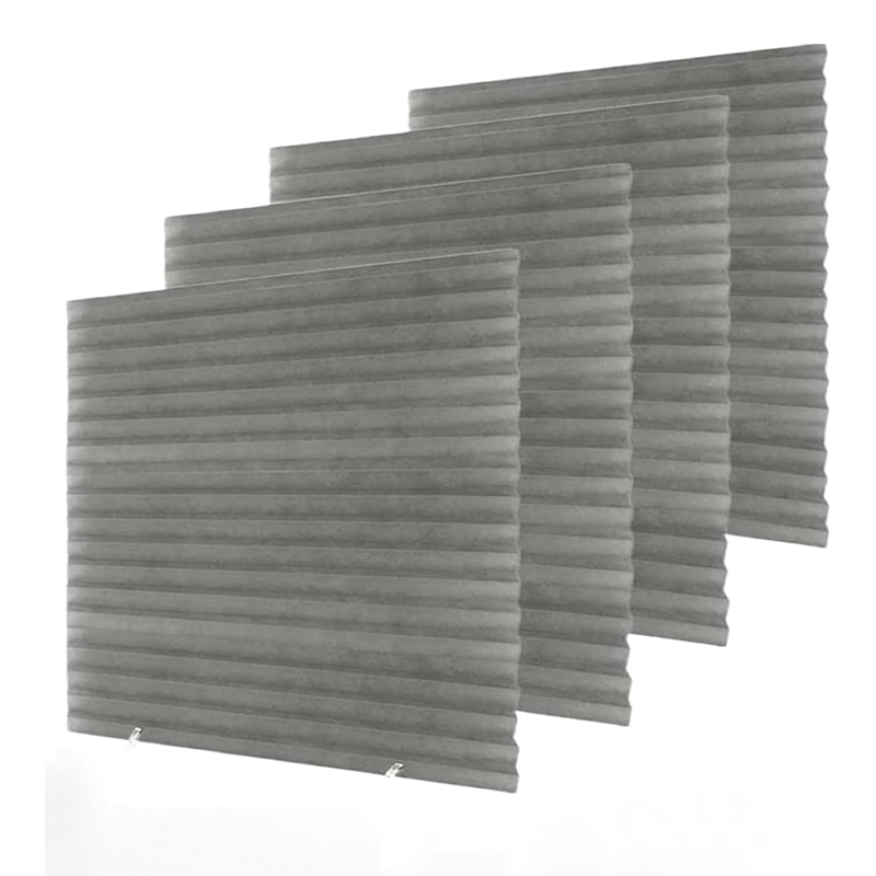 Confezione da 4 tende oscuranti temporanee, tende autoadesive per cucine, bagni e camere da letto, 90 x 150 cm, marrone | Leroy Merlin