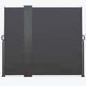 IDMarket Paravent Extérieur Rétractable Double Gris Clair 160x800cm - Store Latéral Pour Terrasse