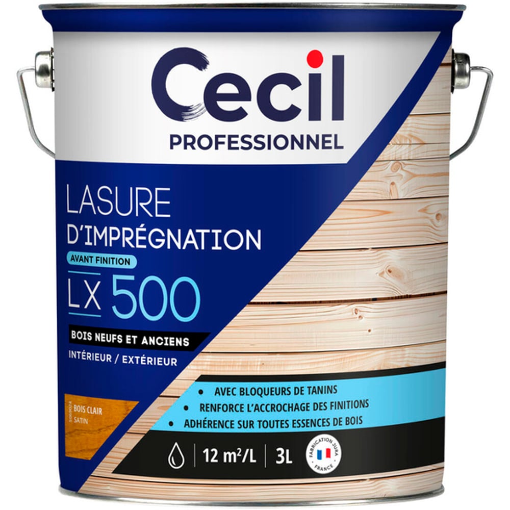 Lasure d'imprégnation avant finition LX 500 - 2