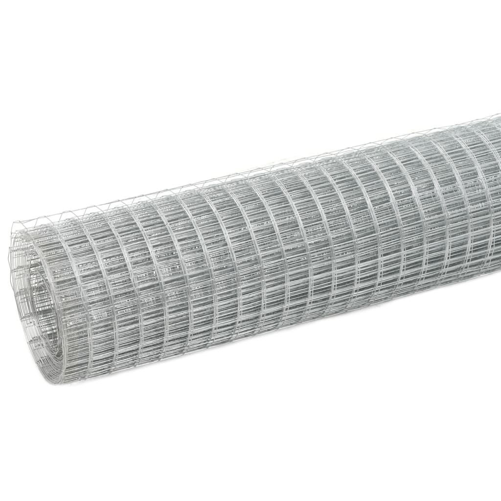 Rete metallica in acciaio zincato argento 25x1,5 m - COMFORTXL | Leroy ...