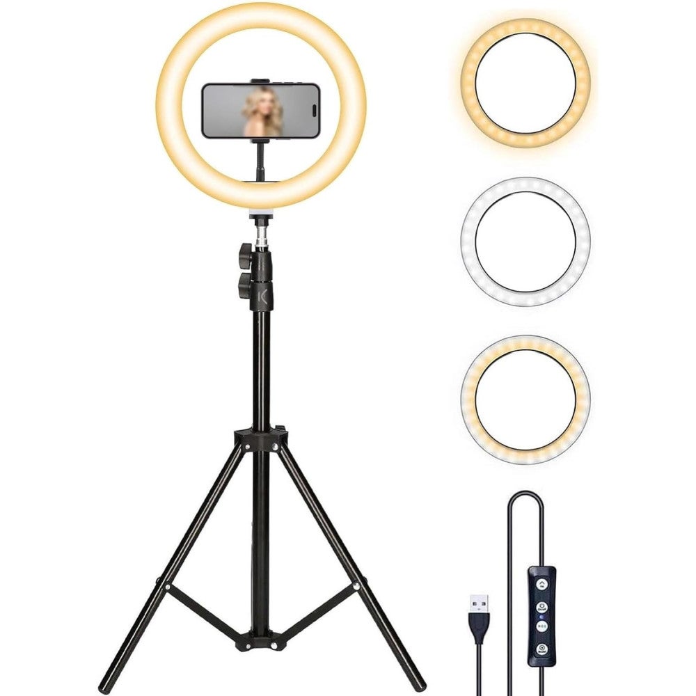 Aros De Luz Tripode Para Movil Anillo De Luz Para Selfie De 12