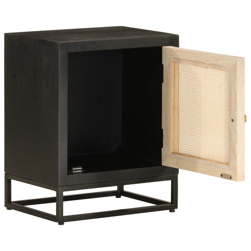 Table De Chevet Kusel Vical - Fer Et Bois De Manguier (55x38x60cm) - Neuve