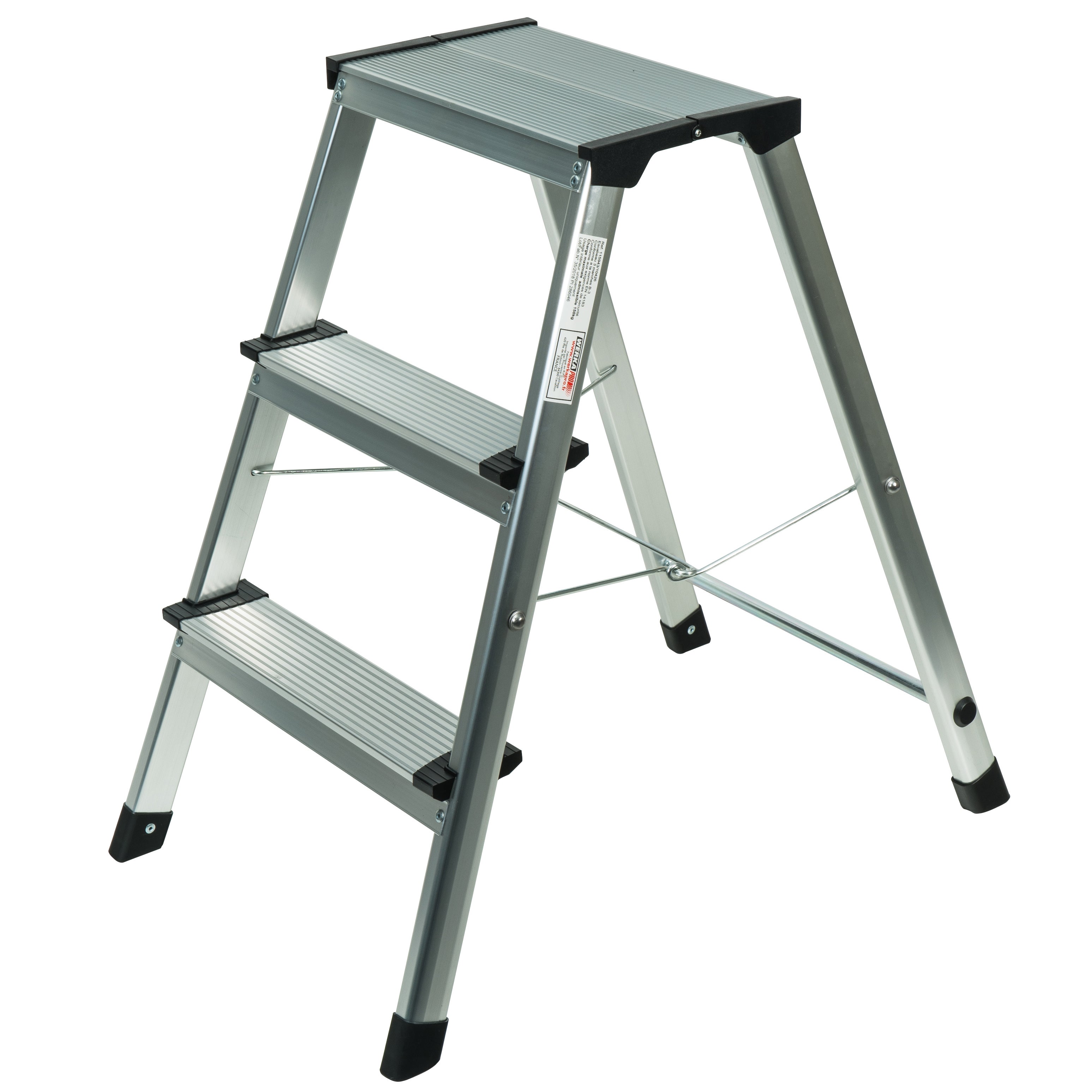 Marchepied pliable en aluminium 3 marches WERKA PRO - 2