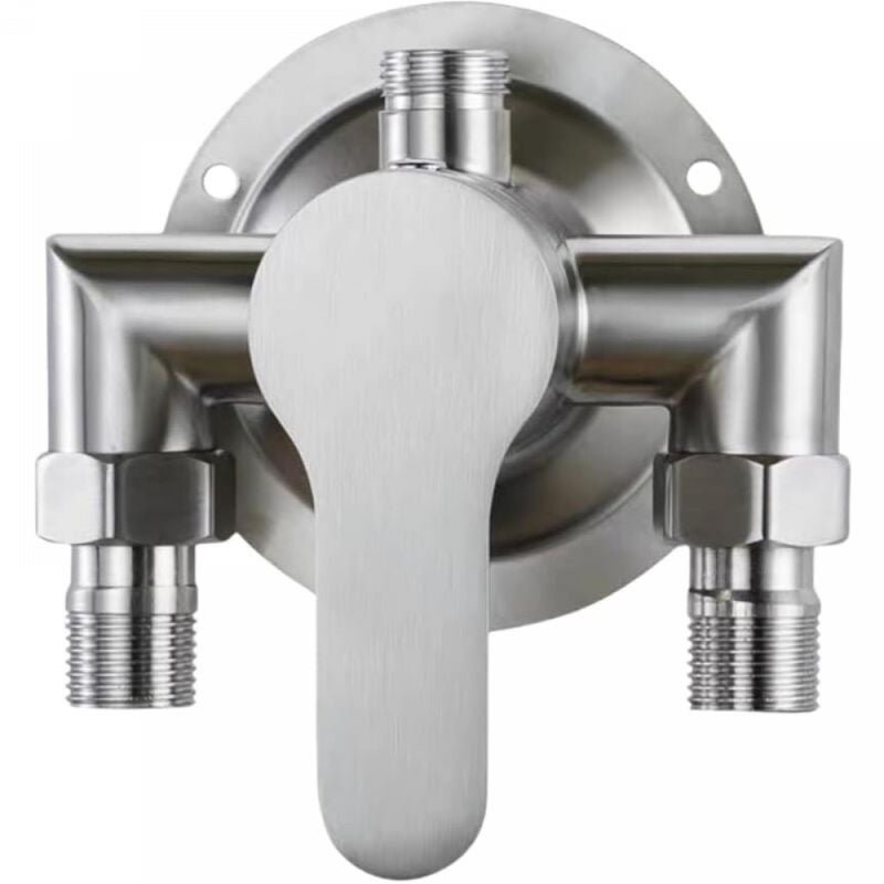 Ścienny zawór prysznicowy ze stali nierdzewnej 304, bateria prysznicowa z szczotkowaną powierzchnią, ręczna bateria hydrauliczna do łazienki