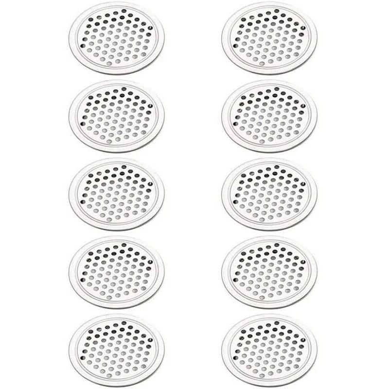10x Grille d'aération ronde en plastique diamètre d'encastrement 49mm ...