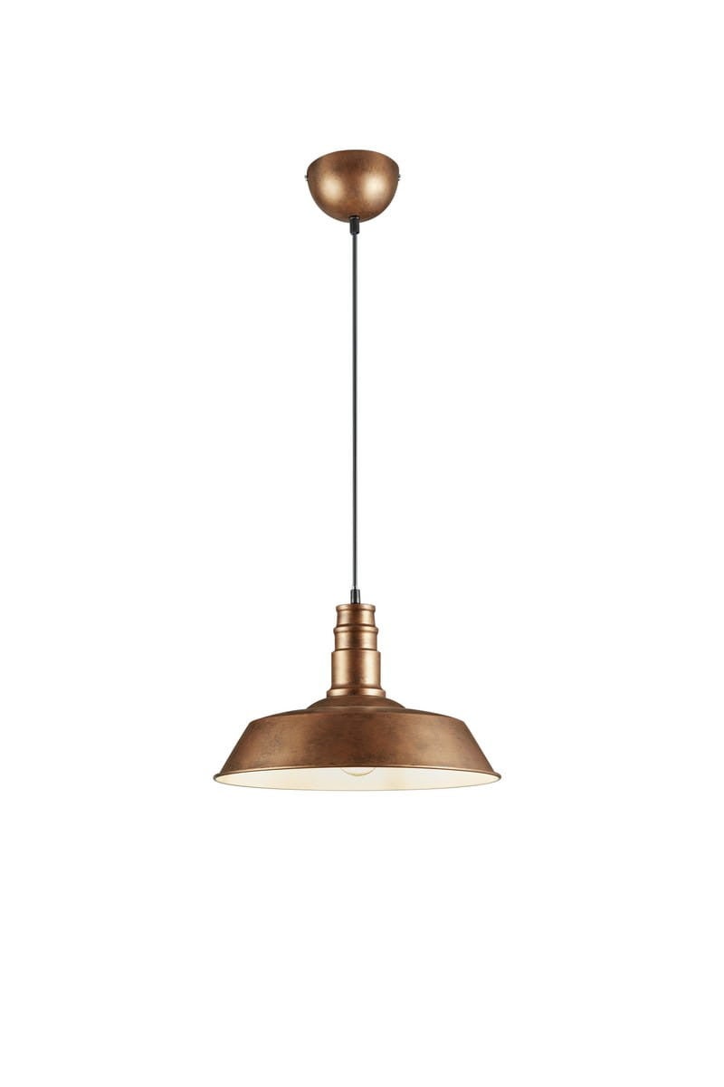 Okrągła metalowa lampa wisząca
