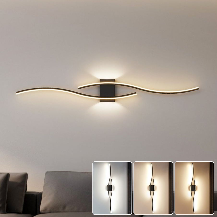 ZMH Applique murale LED d'intérieur 100 CM 36W lampe de couloir moderne, design haut et bas | Leroy Merlin