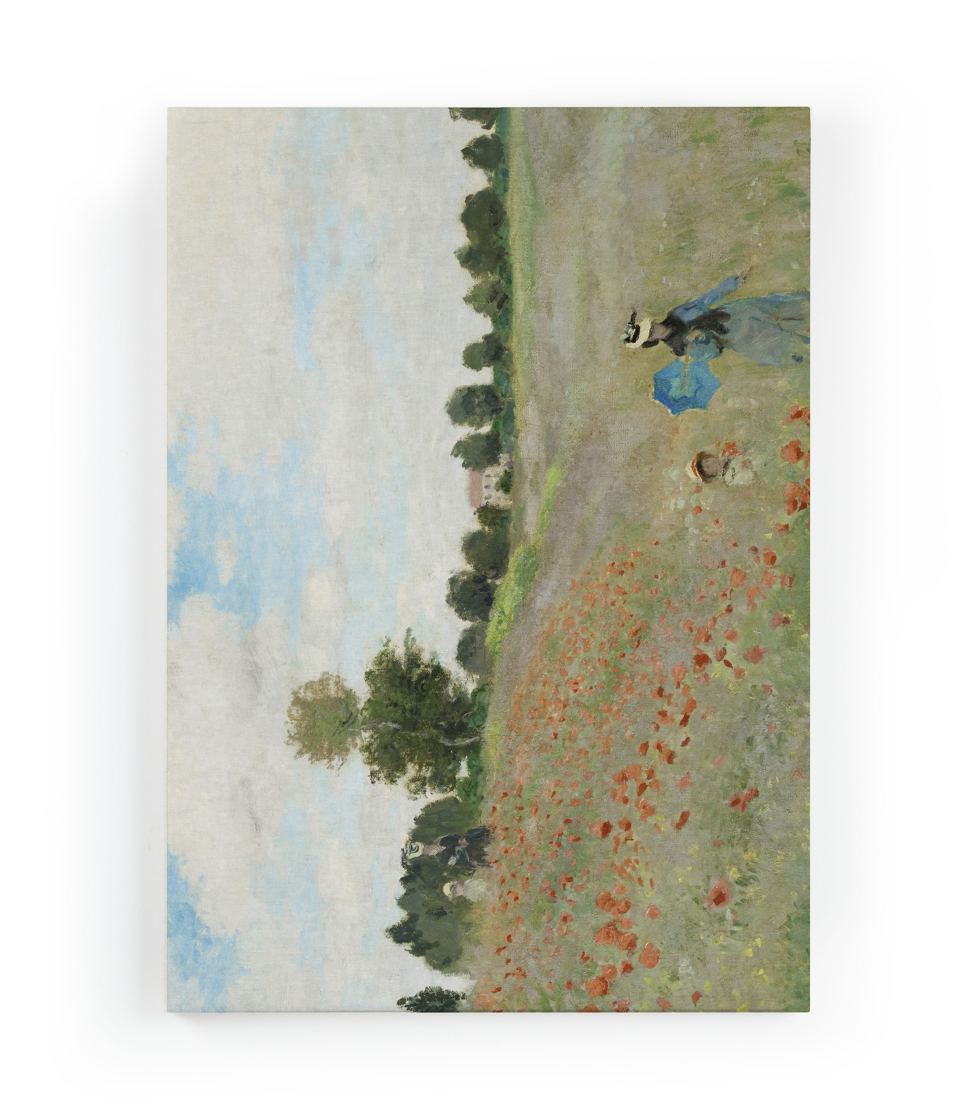Lienzo 60x40, pintura impresa, cuadro,canvas impresión campo de amapolas