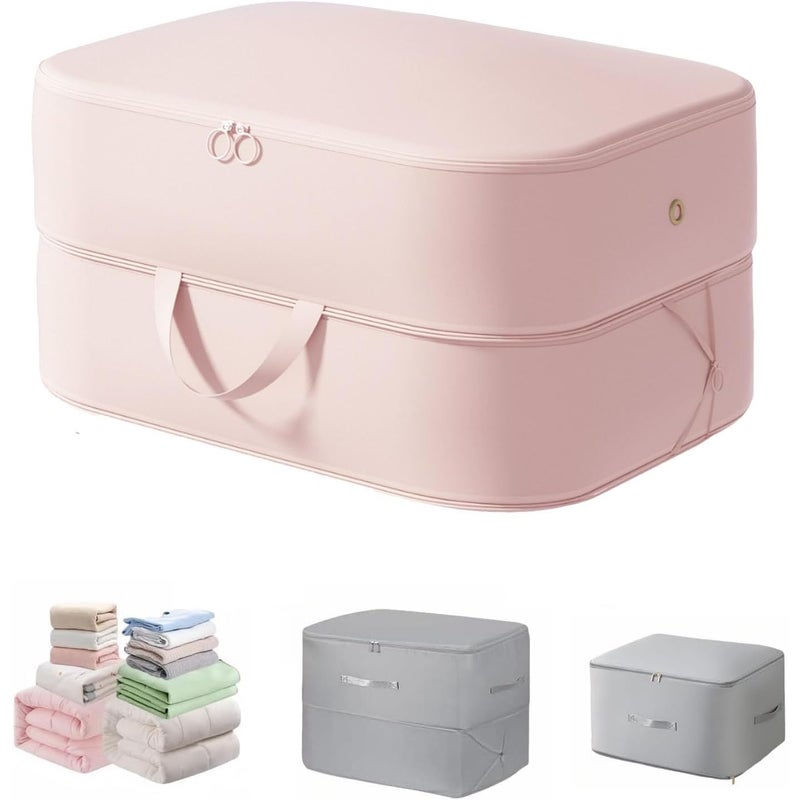 Sac De Compression Organizer, Sac De Compression Organizer - Mały - Nadaje się na kołdry i ubrania, Wodoodporny i Pyłoszczelny (Różowy, M (40*30*18 c