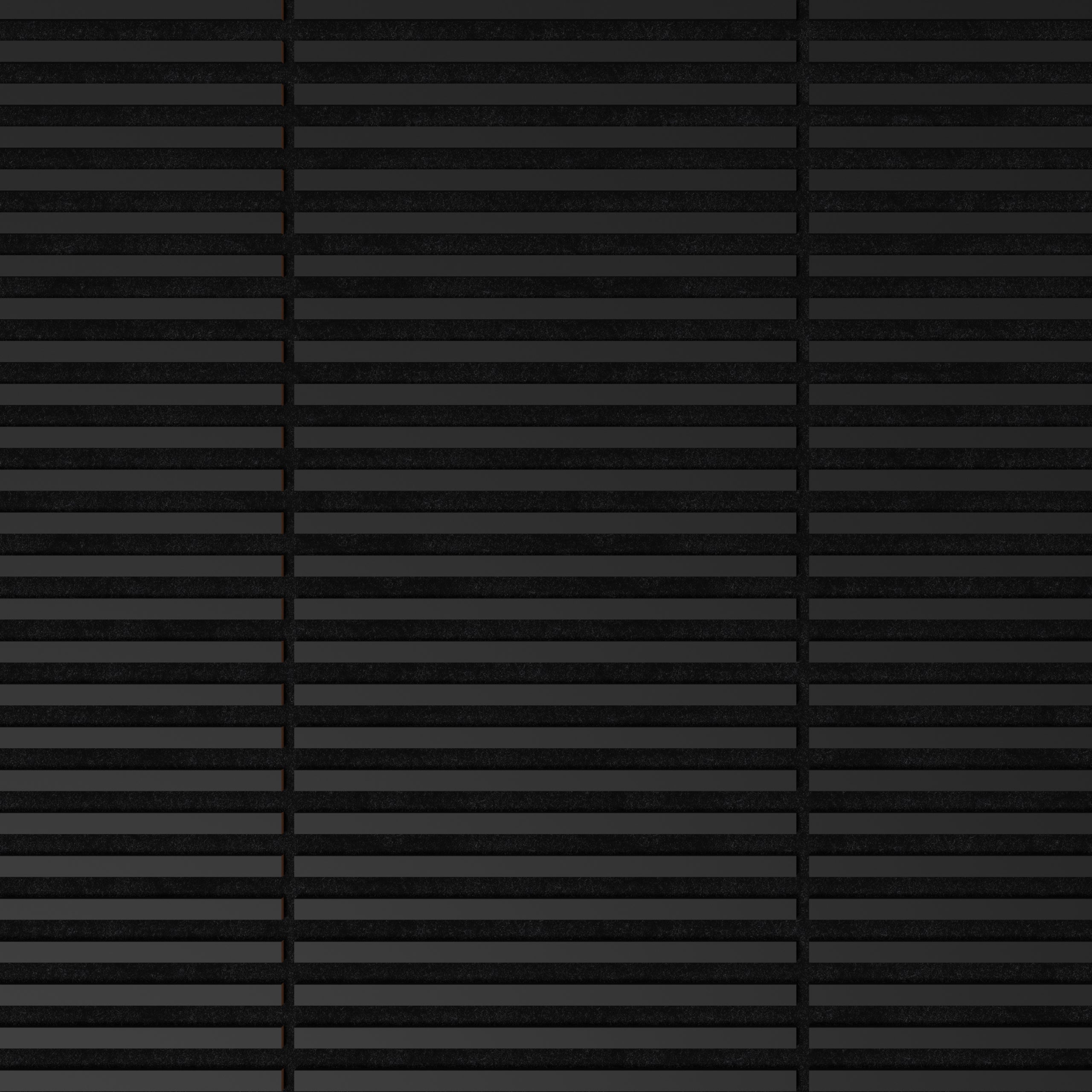 Panneau Tasseau Acoustique effet tasseau bois en feutre 605mm x 605mm noir sur noir Linea Proline Stegu - 9
