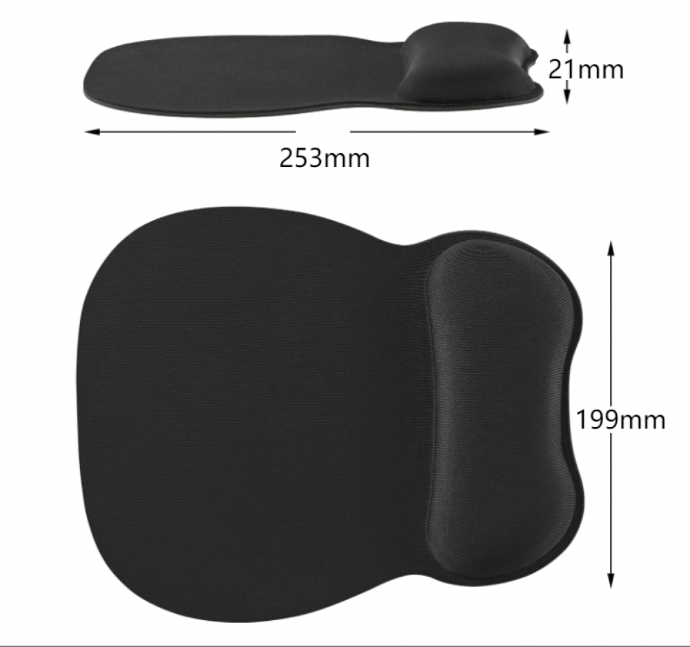TECKNET Tappetino Mouse con Poggiapolsi, Gaming Mouse Pad Ergonomico