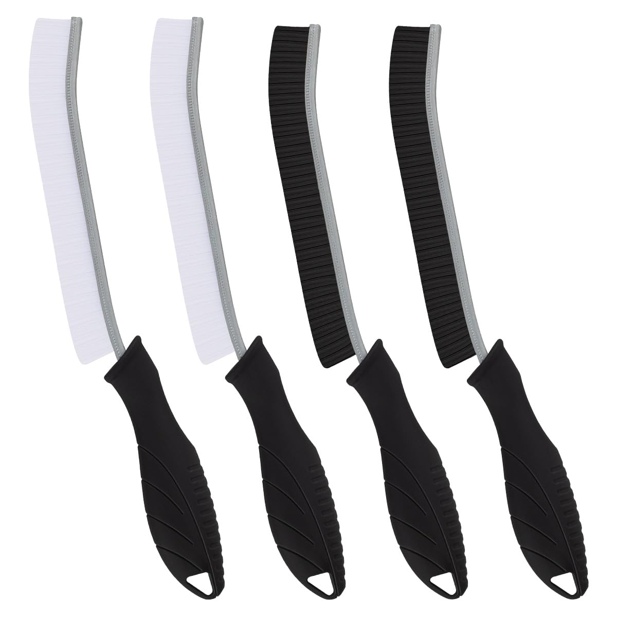 Spazzola per la pulizia delle fessure da 4 pezzi, piccola spazzola rigida per la pulizia, strumento per la pulizia delle fessure spazzola multifunzionale, si applica alla tenda da cucina  15