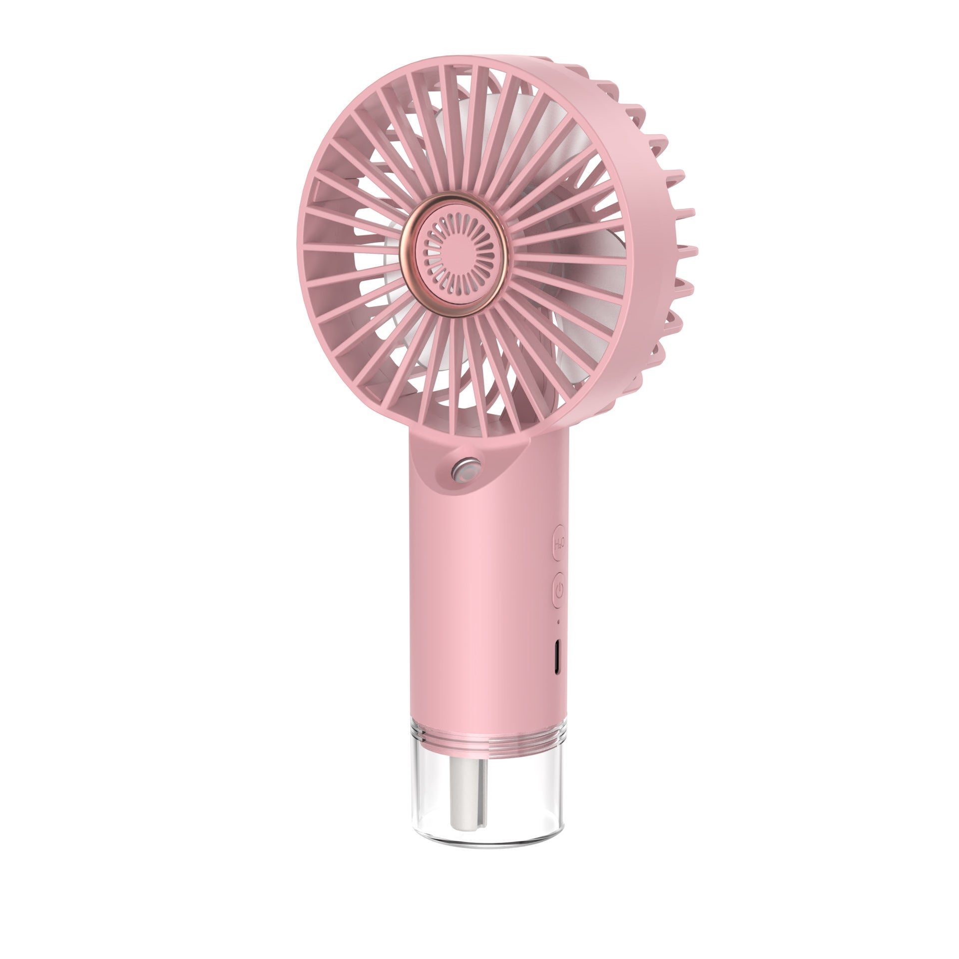 Mini przenośny wentylator z funkcją nawilżania, ładowany przez USB, cichy, 3 prędkości, idealny do domu, biura i podróży