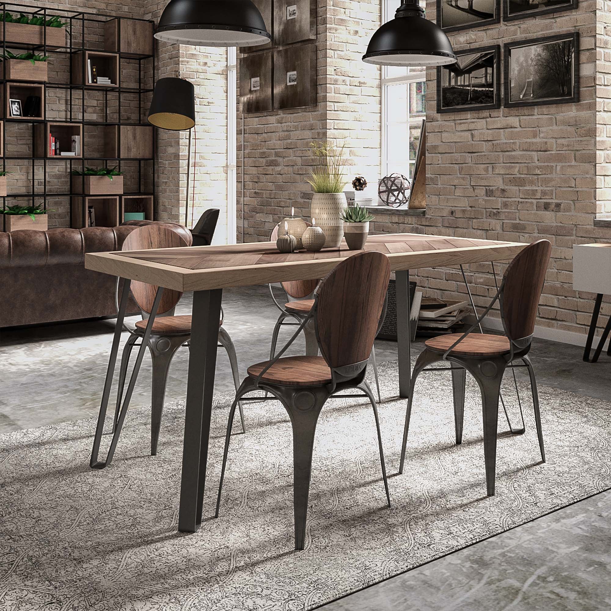 Pata para Mesa Escritorio Estilo Industrial Fabricado en Acero