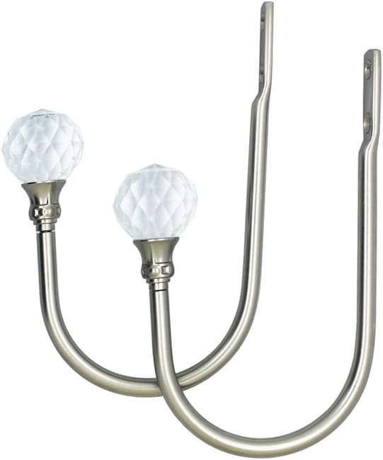 HUNTFF Fermatenda, Ganci fermatende con Sfera di Cristallo Trasparente HUNTFF Fermatenda, Ganci fermatende con Sfera di Cristallo Trasparente