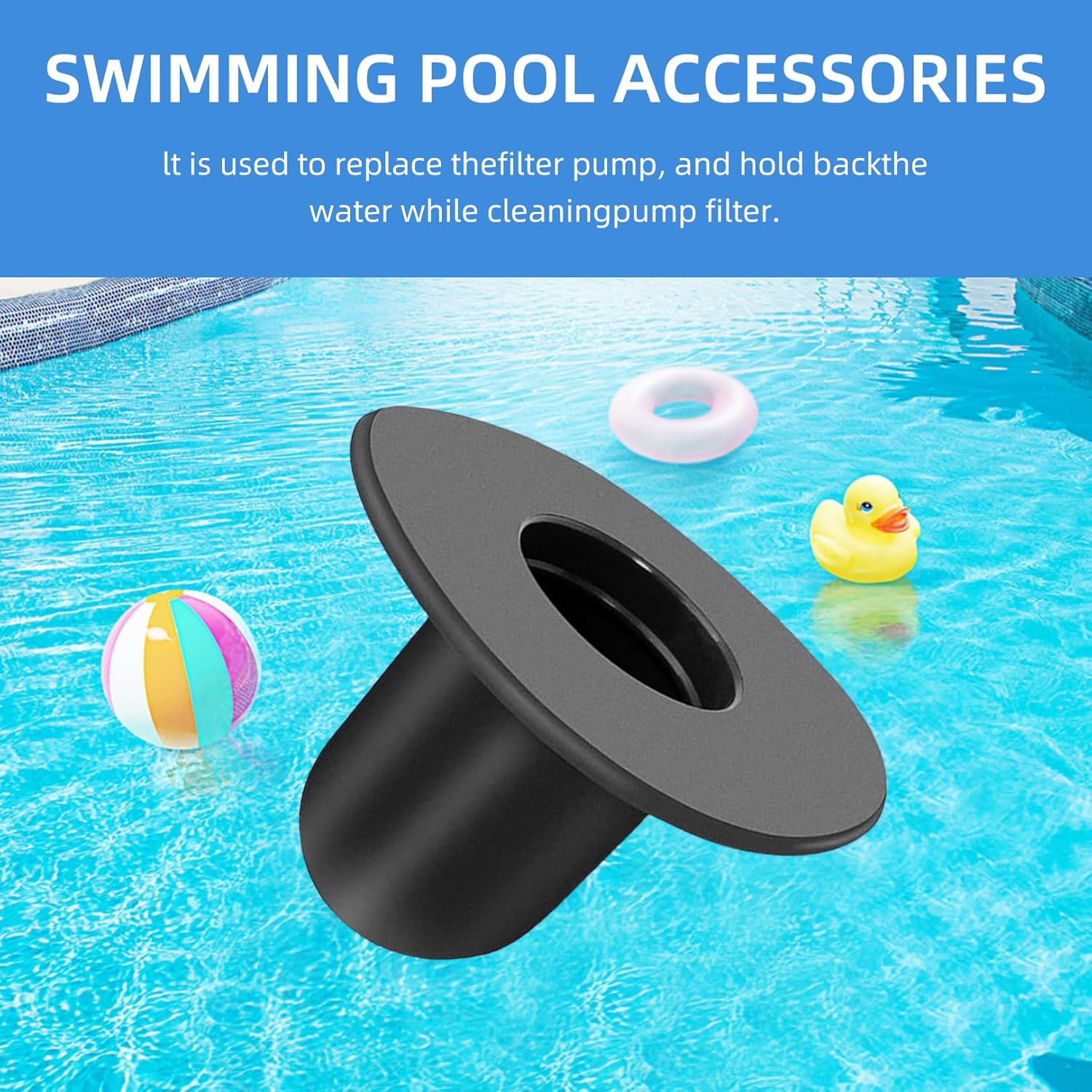 Lot De 4 Bouchons De Tuyau Pour Pompes Filtrantes De Piscine