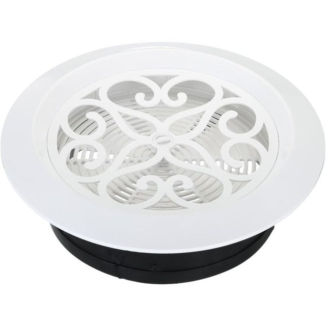 Okrągła kratka wentylacyjna 100 mm, regulowana osłona dyfuzora sufitowego ABS z otworami wentylacyjnymi i ekranem do łazienki, kuchni, S