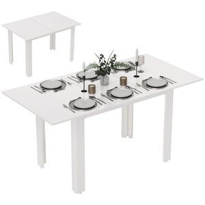 JIEXI Ensemble De Table De Cuisine Moderne Pour 4 à 6 Personnes, Table En Bois MDF Renforcé Pour Salle à Manger (Gris) - Maison