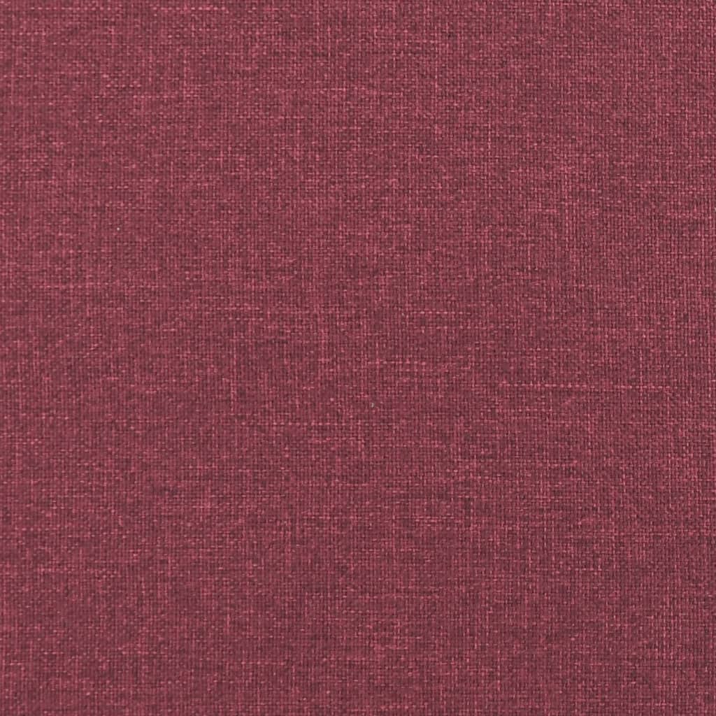 Fauteuil rouge bordeaux en tissu pour le salon, 60 cm - 7